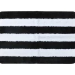 Kotikulta Kylpyhuone- Ja Saunatekstiilit-Kylpyhuonematto 60 X 90 Cm Greta Musta