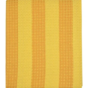 Miny Kylpyhuone- Ja Saunatekstiilit-Kylpypyyhe 90 X 180 Cm Raita Keltainen