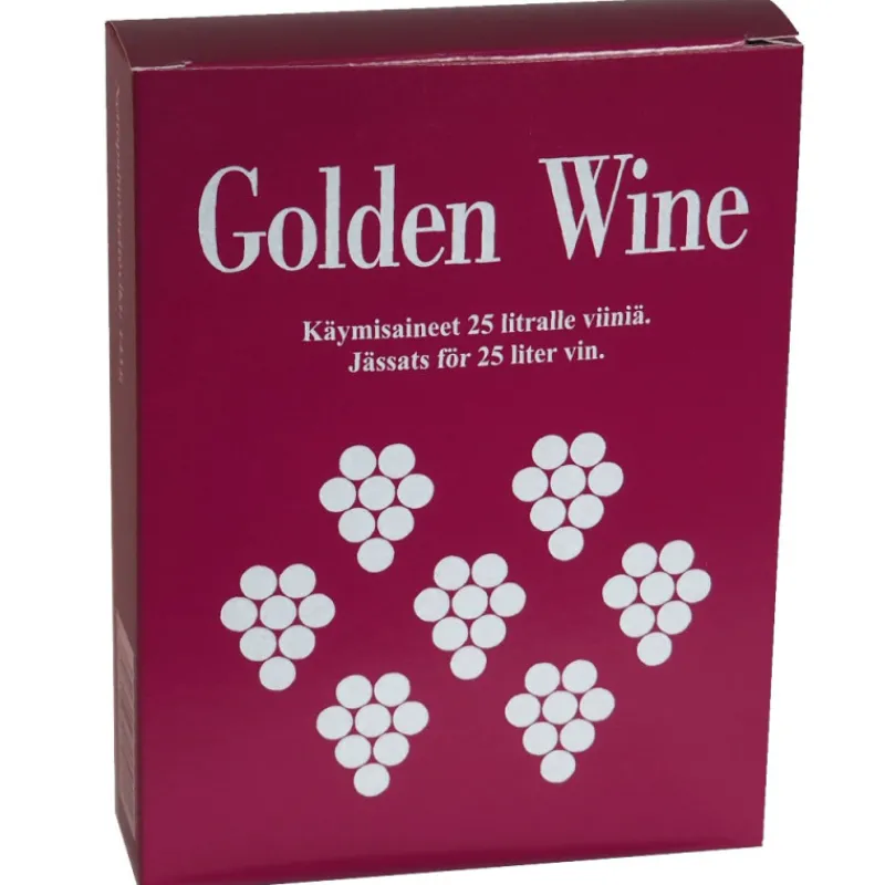 kymisainepakkaus-golden-wine-2-NOZOJptb-0.webp Golden Wine Juomien Valmistus Ja Makuaineet^Käymisainepakkaus 25 Litralle Viiniä