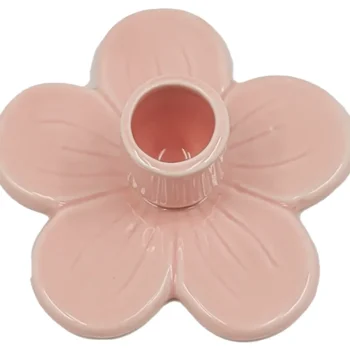 Miny Maljakot Ja Koriste-esineet-Kynttilänjalka Kukka Pinkki