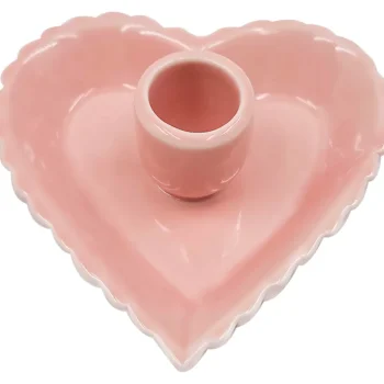 Miny Kynttilänjalat Ja Kynttilät-Kynttilänjalka Sydän Pinkki