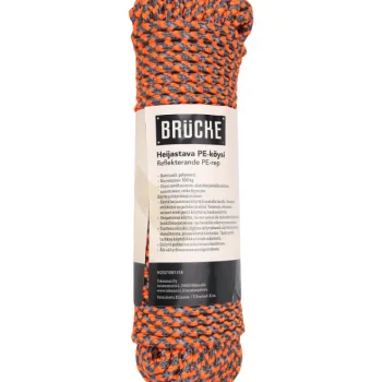 Brücke Kettingit, Köydet Ja Kuormansidonta-Köysi 6 Mm X 20 M, PE, Heijastava