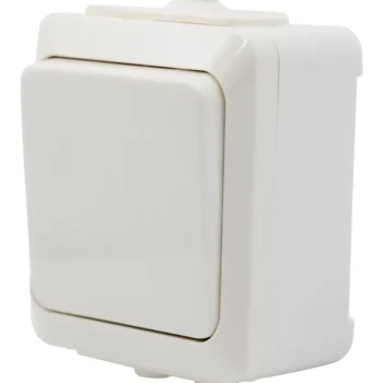 Egant Sähköasennustarvikkeet-Kytkin IP44 Pinta Valkoinen