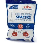 Solid Muuraus- Ja Laatoitusvälineet-Laattojen Tasauskiila 250 Kpl Pyöritettävä