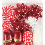 Kotikulta Lahjapaketointi-Lahjanauhasetti Punainen