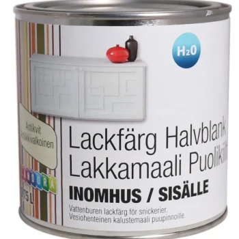 Landora Maalit-Lakkamaali V 0,75 L Puolikiiltävä Antiikinvalkoinen