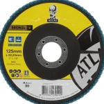 Atlas Sähkötyökalujen Tarvikkeet-Lamellilaikka 125x22,23mm P80 Lasikuitutausta