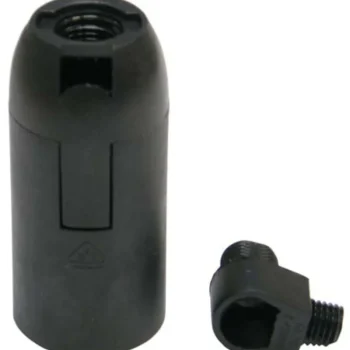 Harju Sähköasennustarvikkeet-Lampunpidin E14 Musta