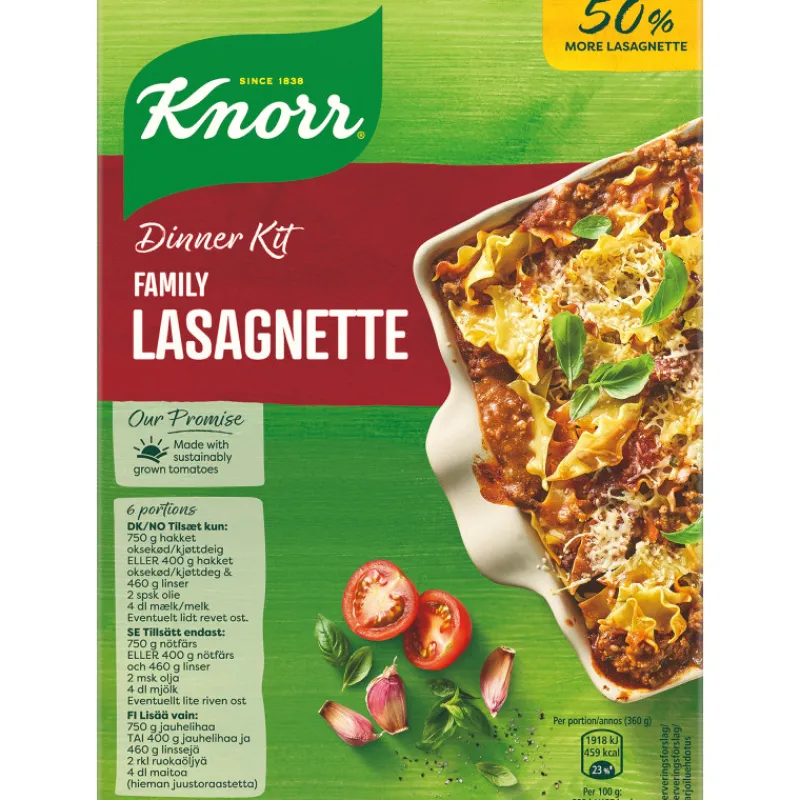 lasagnette-ateria-aines-knorr-MZjQnmhv-0.webp Knorr Pasta-ateriat^Lasagnette Ateria-aines 335 G Family