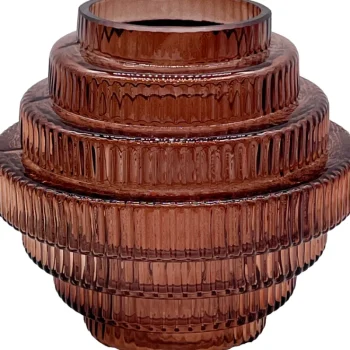 Kotikulta Maljakot Ja Koriste-esineet-Lasilyhty 16,5 X 15 Cm Karuselli Ruskea