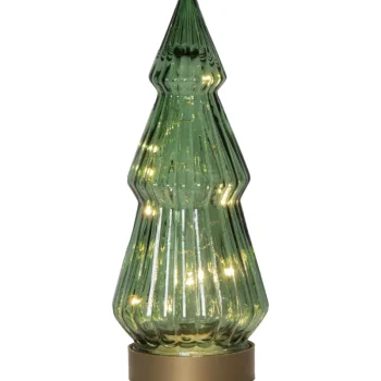 Star Trading Koristevalot-Lasinen Pöytäkoriste VERDE 10 X 24 Cm Vihreä