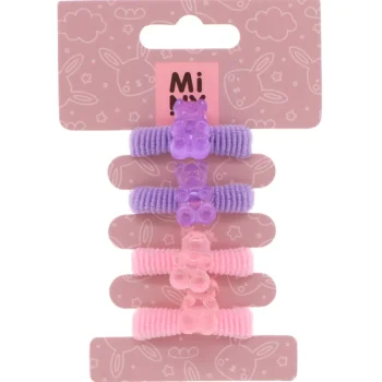 Miny Hiuskoristeet Ja Hiustenhoitovälineet^Lasten Hiuslenkki 4 Kpl Nalle