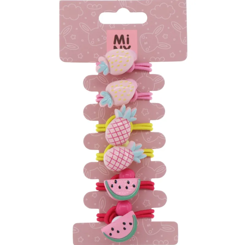 lasten-hiuslenkki-miny-6-kpl-a-CFQDMMGg-0.webp Miny Hiuskoristeet Ja Hiustenhoitovälineet^Lasten Hiuslenkki 6 Kpl Ananas, Mansikka Ja Meloni