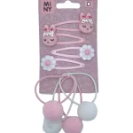 Miny Hiuskoristeet Ja Hiustenhoitovälineet^Lasten Hiuspinni 4 Kpl + Hiuslenkki 4 Kpl