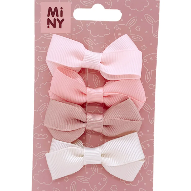 lasten-hiuspinni-miny-rusetti-JecCcNGE-0.webp Miny Hiuskoristeet Ja Hiustenhoitovälineet^Lasten Hiuspinni Rusetti 4 Kpl/pkt