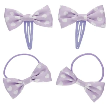 Miny Hiuskoristeet Ja Hiustenhoitovälineet^Lasten Hiussetti Sydän Lila