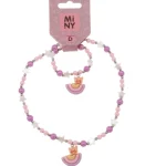 Miny Korut Ja Kellot^Lasten Kaulakoru Ja Rannekoru Sateenkaari