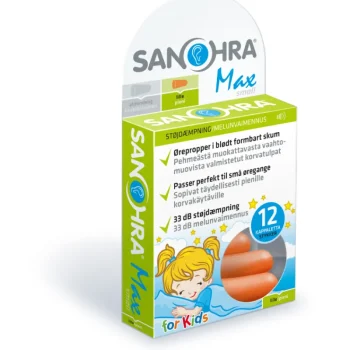 Sanohra Arjen Apuvälineet^Lasten Korvatulpat 6 Paria Max