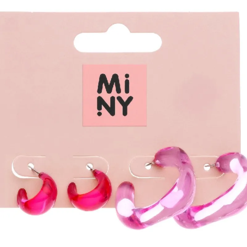 lasten-rengaskorvakorut-miny-p-swRuohDg-0.webp Miny Korut Ja Kellot^Lasten Rengaskorvakorut Pinkki/läpinäkyvä 2 Pr/pkt