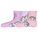 Unicorn Lasten Sukat Ja Sukkahousut-Lasten Sukat Yksisarvinen 3 Pr/pkt