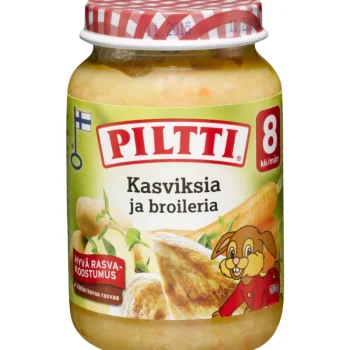 Piltti Lastenruoka-ateriat Ja Välipalat^Lastenateria 190 G Kasviksia Ja Broileria 8 Kk