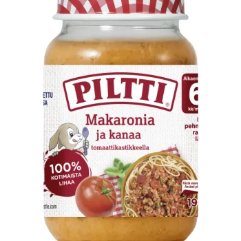 Piltti Lastenruoka-ateriat Ja Välipalat^Lastenateria 190 G Makaronia Ja Kanaa 6 Kk