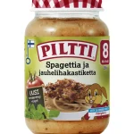 Piltti Lastenruoka-ateriat Ja Välipalat^Lastenateria 190 G Spagettia Ja Jauhelihakastiketta 8 Kk