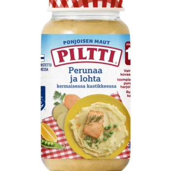 Piltti Pohjoisen Maut Lastenruoka-ateriat Ja Välipalat^Lastenateria Piltti 250 G Pohjoisen Maut Perunaa Ja Lohta 1-3 V