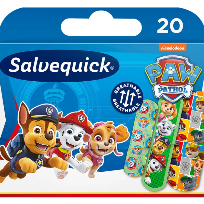 lastenlaastari-salvequick-20-k-hiIPdaGf-0.webp Salvequick Hyvinvointi- Ja Terveydenhoitotarvikkeet^Lastenlaastari 20 Kpl Paw Patrol