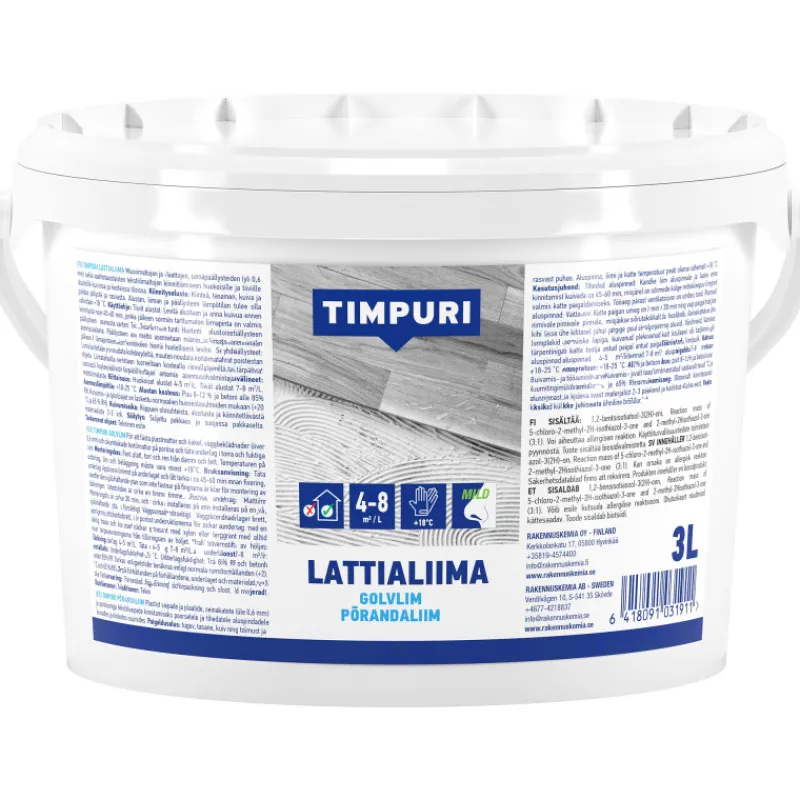 lattialiima-timpuri-3-l-oXpwBKxA-0.webp Timpuri Liimat, Massat Ja Tasoitteet-Lattialiima 3 L