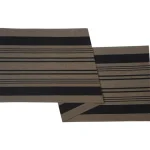 Kotikulta Kylpyhuone- Ja Saunatekstiilit-Laudeliina 50 X 160 Cm Beige/musta