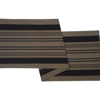 Kotikulta Kylpyhuone- Ja Saunatekstiilit-Laudeliina 50 X 160 Cm Beige/musta