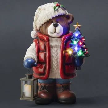 Kotikulta Koristevalot-LED-koriste Nalle Ja Lyhty