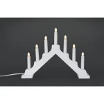 Kotikulta Koristevalot-LED-kynttelikkö 7 Osaa Valkoinen