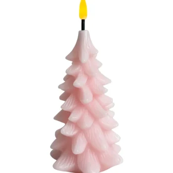 Miny Kynttilänjalat Ja Kynttilät-LED-kynttilä Kuusi 14 Cm Vaaleanpunainen