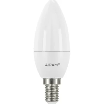 Airam Lamput-LED-kynttilälamppu, Opaali, 4,9 W E14 470 Lm Himmennettävä