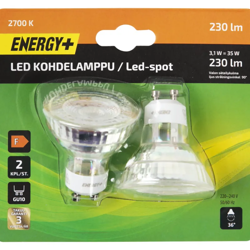 led-lamppu-230-lm-par16-gu10-2-VuhAKHmV-0.webp Energy+ Lamput-LED-lamppu 230 Lm PAR16 GU10 2 Kpl