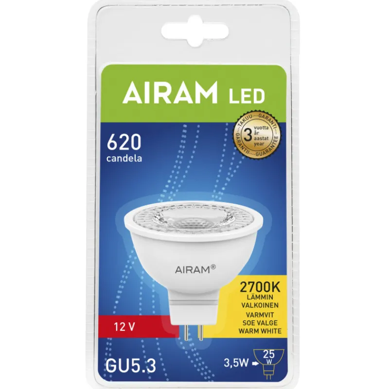 led-lamppu-3-w-mr16-gu53-12v-3-IYyZDgjB-0.webp Airam Lamput-LED-lamppu 3 W MR16 GU5.3 (12V), 36u00b0 207 Lm