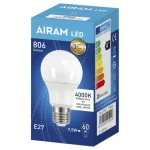 Airam Lamput-LED-lamppu 9,5W E27 840lm 4000K Vakiokupu