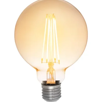 Airam Lamput-LED-lamppu 3-step Amber Filamentti Globe-95 E27 2200 K 630 Lm