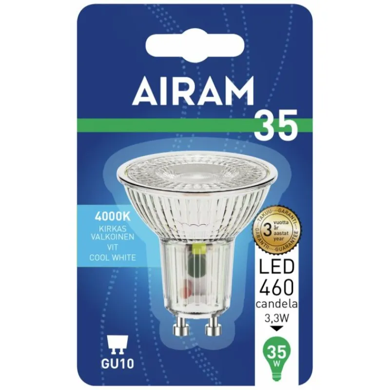 led-lamppu-par16-fg-24-w-gu10-hRXdPMhv-0.webp Airam Lamput-LED-lamppu PAR16 FG 2,4 W GU10, 4000K 230 Lm