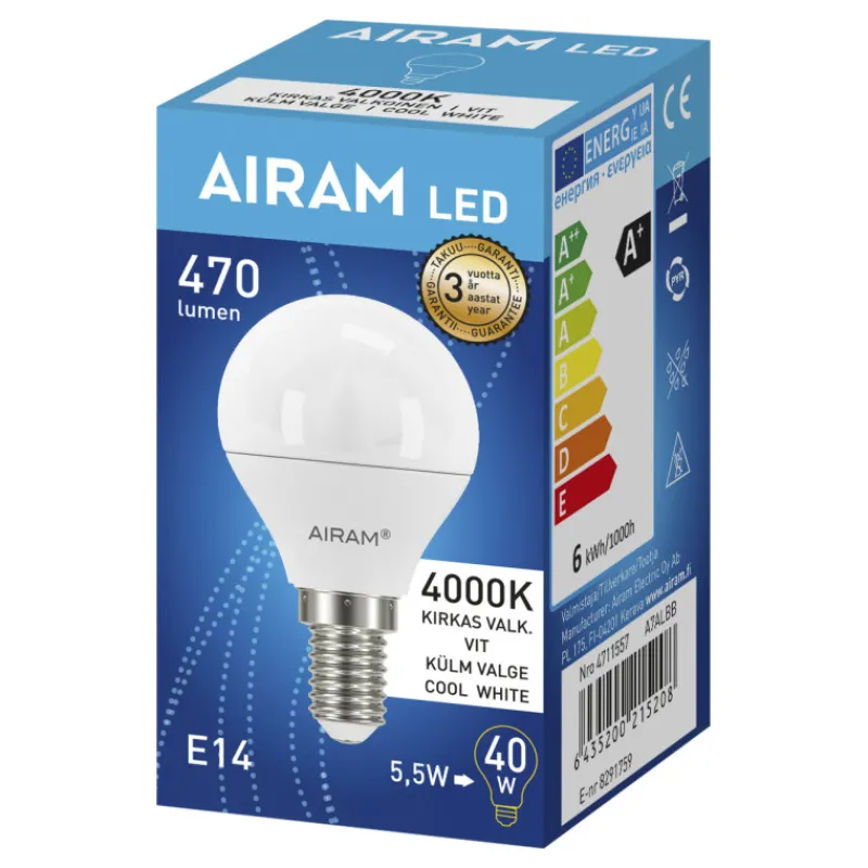 led-mainoslamppu-49w-4000k-e14-eTNVFnXO-0.webp Airam Lamput-LED-mainoslamppu 4,9W 4000K E14 500lm