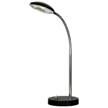 Aneta Lighting Sisävalaisimet-LED-pöytävalaisin Hero, Musta / Kromi