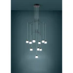 Eglo Sisävalaisimet-LED-riippuvalaisin 10-os Rovigana Musta