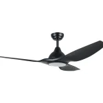 Eglo Sisävalaisimet-LED-tuuletinvalaisin Tunitas Musta 16 W, IP20