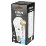 Airam Lamput-LED-vakiolamppu 10.7 W E27 1060 Lm 4000 K, Sensor