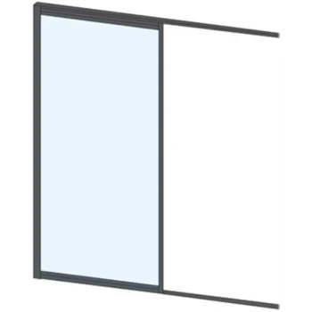 Keraplast Pihan Rakennusmateriaalit-Liukulasiovi 1-os Aukkoon 915 X 2100 Mm, Tummanharmaa Profiili