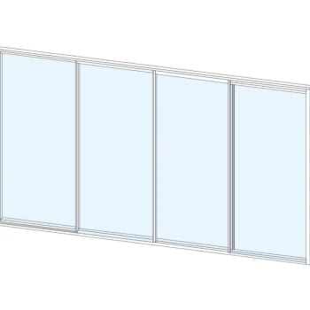 Keraplast Pihan Rakennusmateriaalit-Liukulasiovi 4-os Aukkoon 3800 X 2100 Mm, Valkoinen Profiili