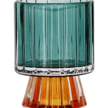 Kotikulta Kynttilänjalat Ja Kynttilät-Lämpökynttilälasi 6 X 8 Cm Pilari Sininen