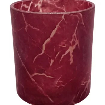 Kotikulta Kynttilänjalat Ja Kynttilät-Lämpökynttilälasi 7 X 8 Cm Sumu Punainen